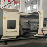 Tour lourd CNC d'occasion SMTCL CAK125485, grande portée 1250 mm, banc de 5 m, centre de tournage horizontal CNC pour le travail des rouleaux et des arbres