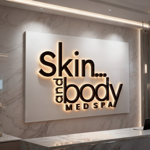 Thép không gỉ không thấm nước Tên Logo Backlit dấu hiệu 3D chiếu sáng logo dấu hiệu công ty điện kinh doanh 3D kim loại Logo - Product Image 1