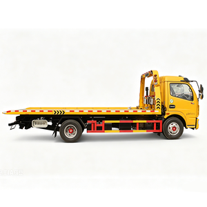 Camion <span class=keywords><strong>de</strong></span> dépannage à plateau plat Dongfeng 4x2 avec plateau inclinable hydraulique pour le transport <span class=keywords><strong>de</strong></span> voitures, véhicule <span class=keywords><strong>de</strong></span> récupération routière, <span class=keywords><strong>vente</strong></span> directe d'usine - Product Image 1