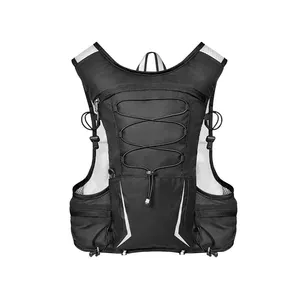 Logo personnalisé Outdoor Trail Sports Running Vest Sac à dos d'hydratation avec vessie d'eau Gilet d'hydratation pour la randonnée à vélo