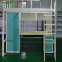 Luisante — lit superposé en métal, pour Loft, avec bureau, fabricant, rangement