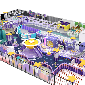Aoleao Aire de jeux intérieure personnalisée pour enfants avec piscine à balles, trampoline et toboggan pour centre commercial, certifiée CE TUV - Product Image 1