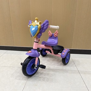 Kids Tricycle With Lights And Music For 2-4 Years Indoor Outdoor Use Foaming Wheels Color Mixing - Product Image 2