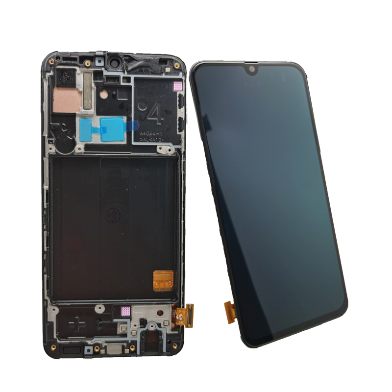 Сенсорный ЖК-экран с дигитайзером для Samsung Galaxy A40 с рамкой