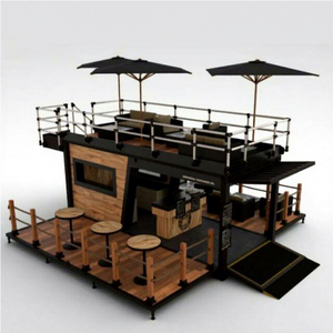 Contenedor Cafetería a Precios de Fábrica Totalmente Ensamblado y Modular con <span class=keywords><strong>Terraza</strong></span>, <span class=keywords><strong>Bar</strong></span> Contenedor Personalizado para Cerveza/Café/Comida/Quiosco - Product Image 1