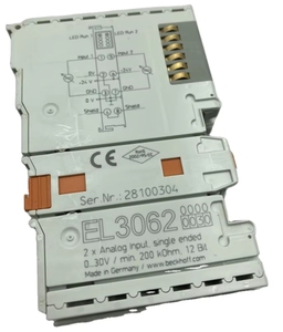 Beckhoff El3062 |   Bornes d'entrée analogiques 1 ou 2 canaux 0...10 V, à une seule extrémité, 12 bits - Product Image 1