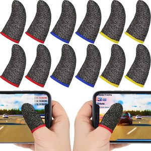 2pcs Thumb Cots Gaming Fingertips Gloves Ultra-thin Breathable Sweatproof Touch Screen Gaming Finger Sleeve For PUBG Mobile Game - Product Image 1