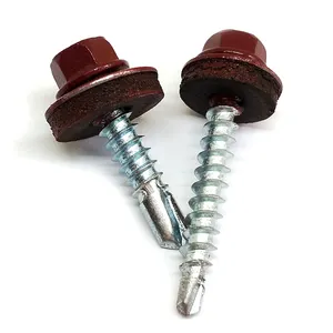 Nóng bán tùy chỉnh sơn thép không gỉ tự khoan khai thác vít #<span class=keywords><strong>8</strong></span> sửa đổi Giàn đầu tấm kim loại vít cho lợp - Product Image 1