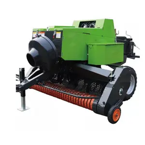 Straw crushing and baling machine automatic baling corn wheat grass crusher agricultural machinery manufacturers
