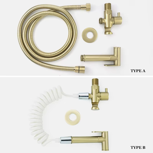 Weihao Ensemble de pulvérisateur de toilette écologique pour bidet Finition chromée <span class=keywords><strong>Kit</strong></span> de douche à main avec montage mural pour l'auto-nettoyage - Product Image 2
