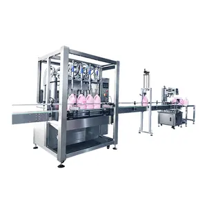 laundry detergent cylinder automatic filling pressing capping machine production line