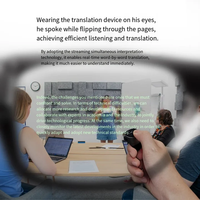 Lunettes de traduction intelligentes INMO GO2 AR, traducteur simultané en temps réel, téléprompteur vocal, lunettes IA, assistant de réunion, affichage