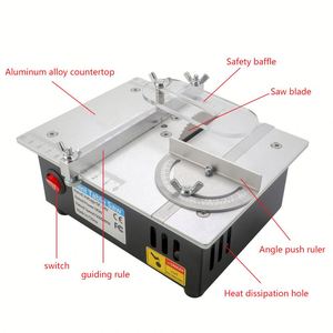 Mini Sega da Tavolo 110V/220V, Macchina da Taglio da 2 Pollici per Legno e Lega di Alluminio, Utensile di Precisione per Fai-da-Te - Product Image 3