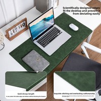 Tapis de bureau moderne pour gaming et esports, avec repose-coudes pliable, en cuir synthétique haut de gamme, imperméable et sans PVC, grand format pour le poignet