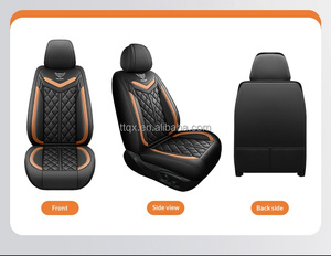 Coprisedili Auto in Pelle Grigia Elegante, Copertura Completa Stereo Resistente all'Usura per <span class=keywords><strong>Opel</strong></span> Astra <span class=keywords><strong>Corsa</strong></span> Mokka Crossland Grandland - Product Image 5