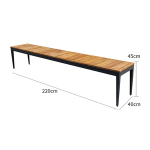 Di grandi dimensioni In <span class=keywords><strong>Legno</strong></span> di Teak Mobili Ristorante Parco Panca Pranzo di Nozze Giardino Sedia Per Esterni - Product Image 4