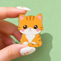 Broches et épingles de revers en métal émaillé de haute qualité, motifs animaux mignons, pour la décoration de vêtements et sacs, vente en gros, cadeau, LOGO personnalisé