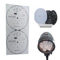 Circuit imprimé rond en aluminium blanc, panneau circulaire en Alu monocouche, panneau vierge nu utilisé pour la lumière Led, lumière à haute luminosité
