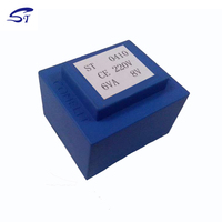 Transformateur de puissance encapsulé en époxy personnalisé en usine, entrée EE EI 230V 220V, sortie 24V 18V 12V 8V 50/60 Hz