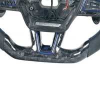Volant sport 3 branches personnalisé en cuir et fibre de carbone Kryvex pour Ford Focus MK3 MK4 ST RS