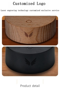 Veilleuse LED 3D Ours <span class=keywords><strong>Kawaii</strong></span> à Motifs Personnalisés, 7 Couleurs, Base Ronde en Acrylique, Matériau ABS, Télécommande, pour Tailles Moyennes - Product Image 5