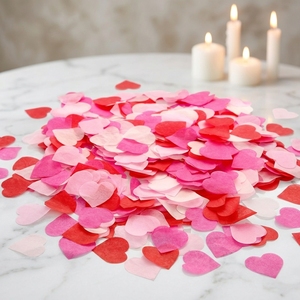 50g Coriandoli Rettangolari in Carta Velina Fatti a Mano, Usa e Getta, per Decorazioni di San Valentino, Matrimoni e Feste di Compleanno - Product Image 2