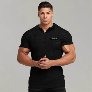 Polo <span class=keywords><strong>simple</strong></span> et basique pour homme, col polo, manches courtes, matière polyester douce, pour les loisirs - Product Image 3