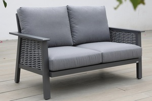 Muebles de Jardín de Lujo, Conjunto de Asientos de Aluminio y Ratán, para Exteriores, <span class=keywords><strong>Terraza</strong></span>, Balcón, Patio Trasero - Product Image 2