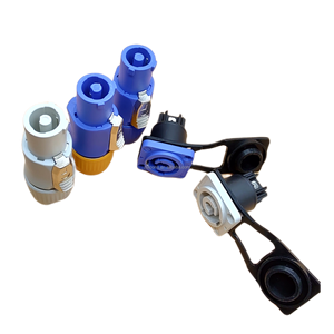 אבקת xlr 3pin ip65 כוח עמיד למים תקע זכר, שקע עבור ציוד אודיו תצוגה הוביל - Product Image 1