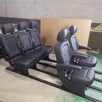 Asiento Sofá Cama Original de Fábrica para Benz Vito W447 Negro Beige, Piezas de Desmontaje Nuevas y Originales