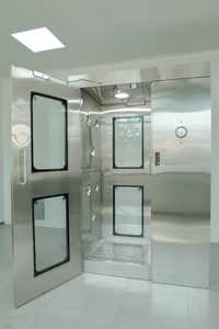 Cabine de douche à air en acier inoxydable à double porte avec interverrouillage pour salle blanche, idéale pour l'industrie pharmaceutique - Product Image 5