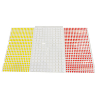 Étiquettes en tissu industrielles à code couleur OEM, autocollants ronds adhésifs