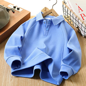 เสื้อโปโลเด็กผู้ชาย 2026 รุ่นใหม่ เสื้อสเวตเชิ้ตฤดูใบไม้ผลิ/ฤดูใบไม้ร่วง เสื้อคอปกเด็ก สไตล์เกาหลี เสื้อเบสสำหรับเด็กโต แฟชั่นอินเทรนด์ - Product Image 4