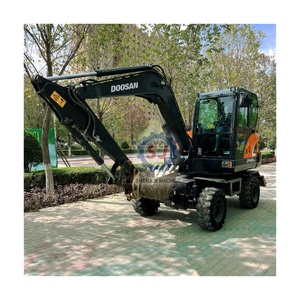 Excavatrice sur pneus DOOSAN DX60W 6 tonnes, excavatrice d'occasion DOOSAN, excavatrice d'occasion DX60W DX75W DX110W DX130W DX150W - Product Image 4