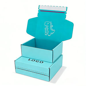 Cajas de Embalaje de Regalo de Cartón Corrugado Kraft con Cierre de Papel Plegable Personalizado - Product Image 6