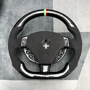 Volante Sportivo in Fibra di Carbonio per Tutte le Serie Maserati: Ghibli, Quattroporte, Levante, <span class=keywords><strong>Grecale</strong></span> - Product Image 1