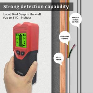 5 في 1 الإلكترونية مسمار استشعار الخشب شعاع رافدة مكتشف الجدار الكاشف مربط مركز مكتشف ، مع الخلفية LCD - Product Image 4