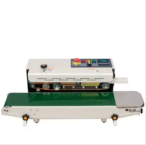 FRD1000 Vertical Vacuum Nitrogen Sealing Machine Solid Ink Roller Continuous Band Sealer Spray painting ink sealing machine