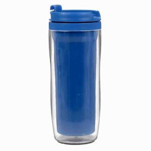 Green Plastic Tumbler With Lid Leak Proof Travel <b>Cup</b> Modern Design Straight Shape - Product Image 6
