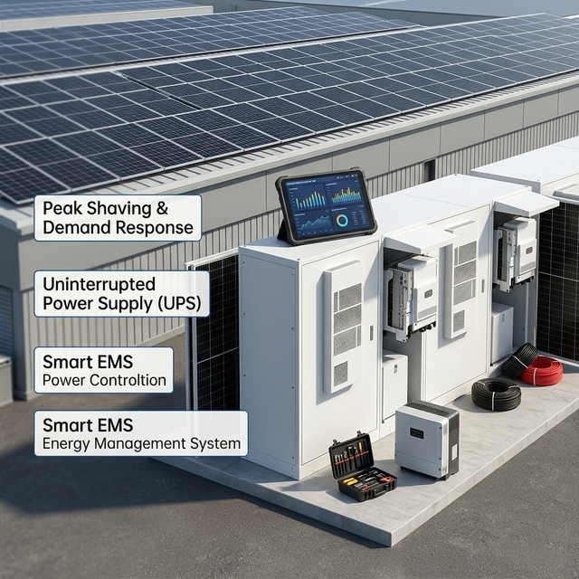 100kWh 150kWh 200kWh Commercial Hybrid Solar System Cabinet Peak Shaving Energy Storage Solution for Factor