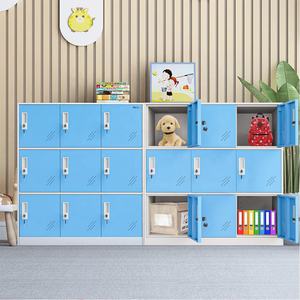 Armario Metálico Pequeño <span class=keywords><strong>de</strong></span> 9 Puertas con Cerradura <span class=keywords><strong>de</strong></span> Llave, Armario <span class=keywords><strong>de</strong></span> Acero para Garaje, Dormitorio, Sala <span class=keywords><strong>de</strong></span> Estar, Gimnasio, Oficina - Product Image 6