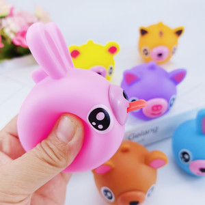 ของเล่นบีบคลายเครียด PVC รูปสัตว์ มีเสียง บีบแล้วมีเสียง - Product Image 5