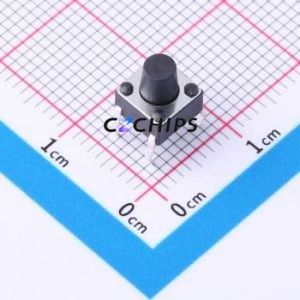 TSD001A07018A03 Tactile Switch Through hole Component (THT)-4P,6x6mm Switch Round Button 1.8N Through Hole 6mm - Product Image 1
