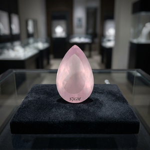 Pierre précieuse naturelle en quartz rose taille poire 6x9mm certifiée IGI A.A.A 1,20 carat Minas Gerais - SUNSHINE JAIPUR GEMS - Product Image 3