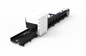 Machine de découpe laser semi-automatique CNC pour tubes, équipée d'un mandrin <span class=keywords><strong>Cantini</strong></span>, d'une tête de coupe BOCI ; capable de découper des poutres en H et en I en acier - Product Image 4