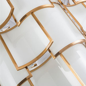 Colgantes modernos iluminación Villa escalera Hotel vestíbulo lujo espiral múltiple largo oro colgante Luz - Product Image 6