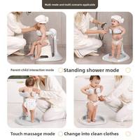 Support de bain pliable pour bébé 6 mois+ - Aide à la douche pour tout-petit antidérapant portable sans assemblage