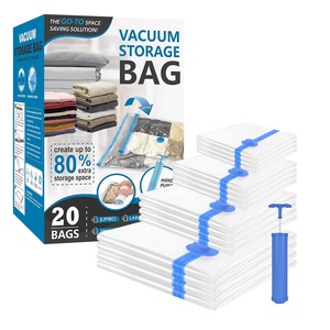 Sacchetti Sottovuoto Portatili con Pompa per Biancheria e Vestiti, Salvaspazio per Armadio - Product Image 1