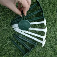 Pioli per unghie in plastica verde 11cm 15cm 20cm per picchetti da terra per fissaggio da giardino