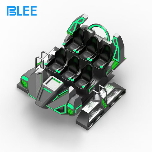 BLEE Customizable Starship Six-person Spaceship VR Equipment Colorful Multi Player Experience VR Simulator for Themed Park